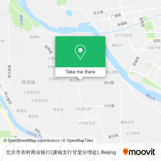 北京市农村商业银行(潞城支行甘棠分理处) map