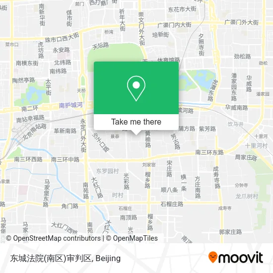 东城法院(南区)审判区 map
