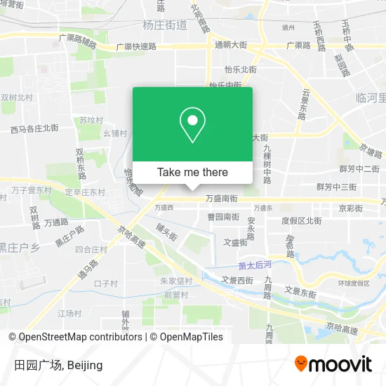 田园广场 map
