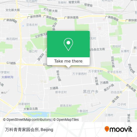 万科青青家园会所 map