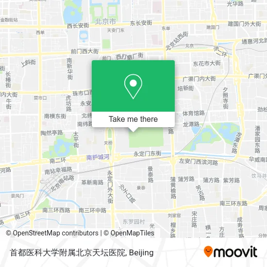 首都医科大学附属北京天坛医院 map