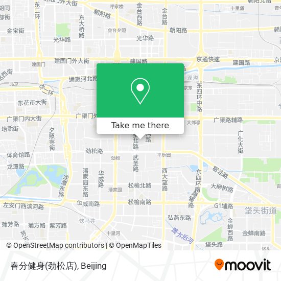 春分健身(劲松店) map