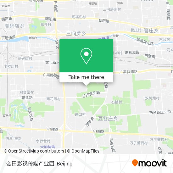 金田影视传媒产业园 map