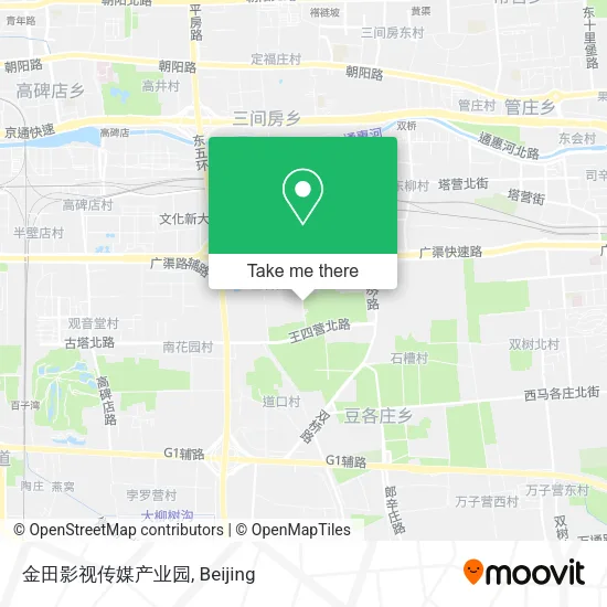 金田影视传媒产业园 map