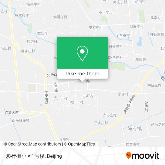 步行街小区1号楼 map