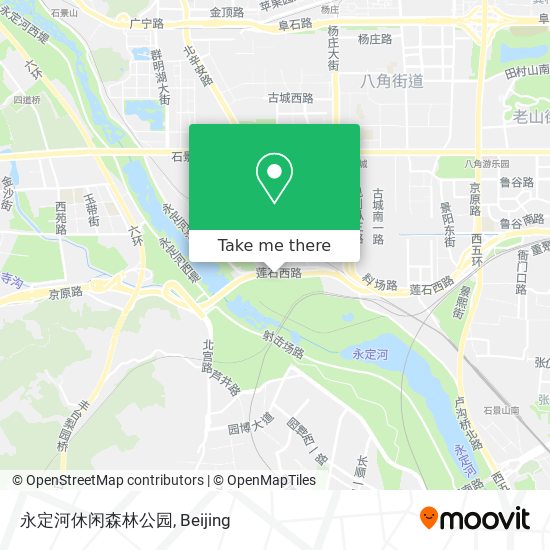 永定河休闲森林公园 map