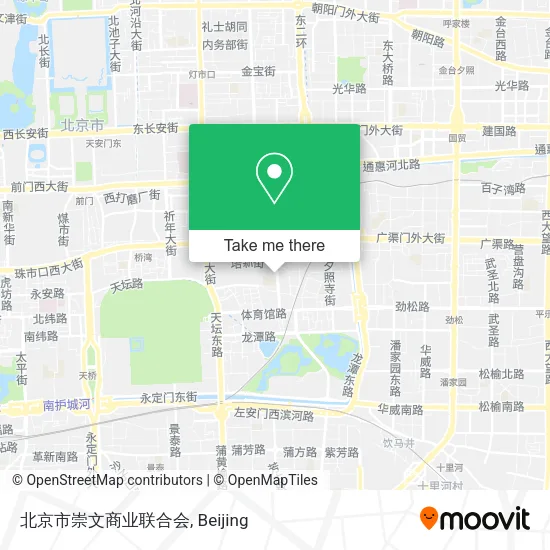 北京市崇文商业联合会 map