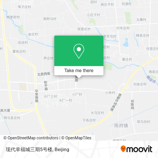 现代幸福城三期5号楼 map