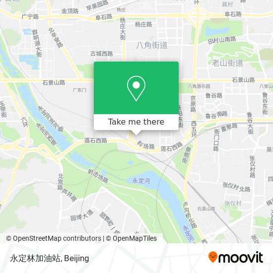 永定林加油站 map