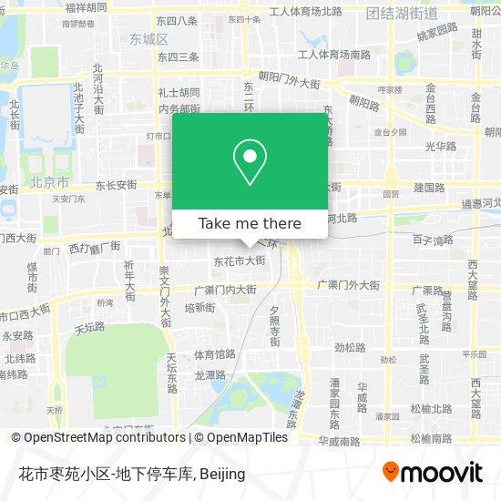 花市枣苑小区-地下停车库 map