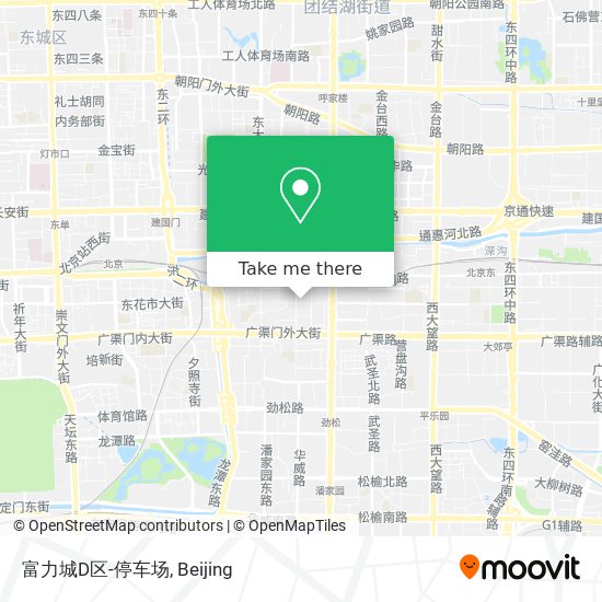 富力城D区-停车场 map
