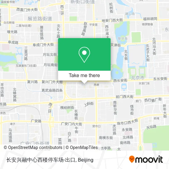 长安兴融中心西楼停车场-出口 map