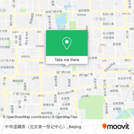 中华遗嘱库（北京第一登记中心） map