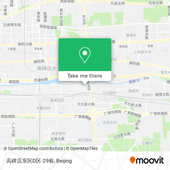 高碑店东区D区-29栋 map