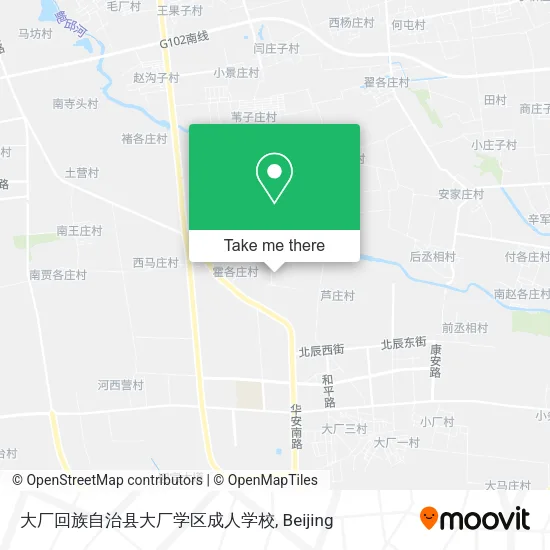 大厂回族自治县大厂学区成人学校 map