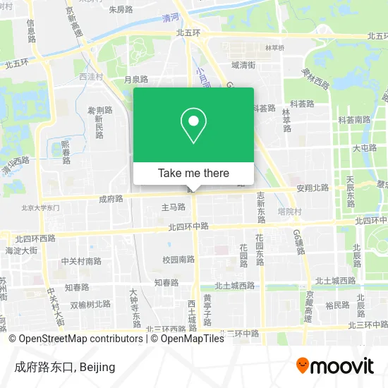 成府路东口 map