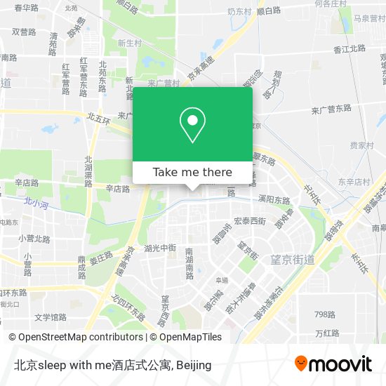 北京sleep with me酒店式公寓 map