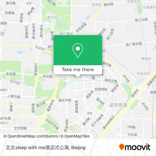 北京sleep with me酒店式公寓 map