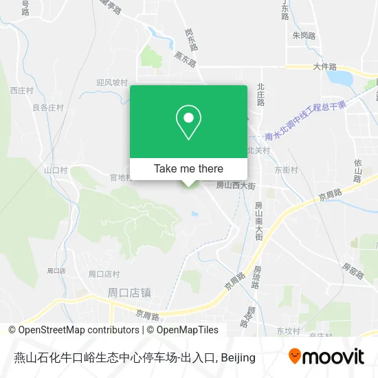 燕山石化牛口峪生态中心停车场-出入口 map