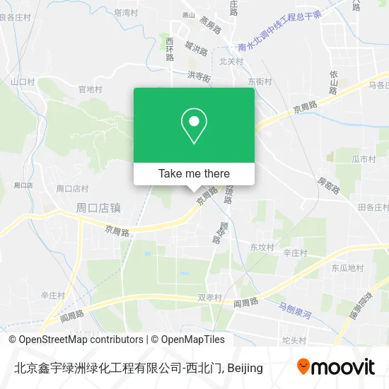 北京鑫宇绿洲绿化工程有限公司-西北门 map