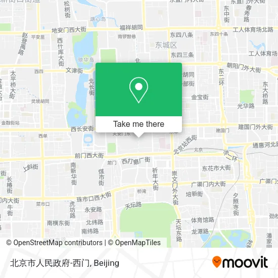 北京市人民政府-西门 map