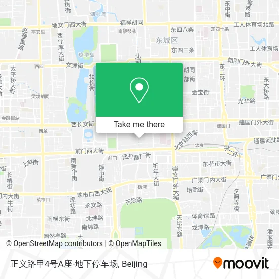 正义路甲4号A座-地下停车场 map