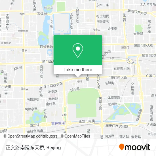 正义路南延东天桥 map