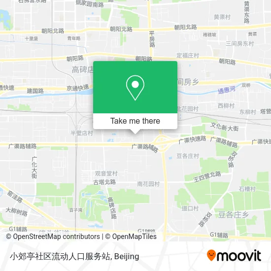 小郊亭社区流动人口服务站 map