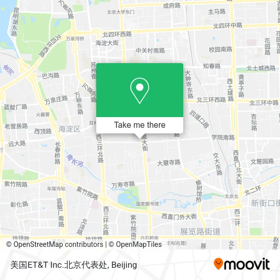 美国ET&T Inc.北京代表处 map