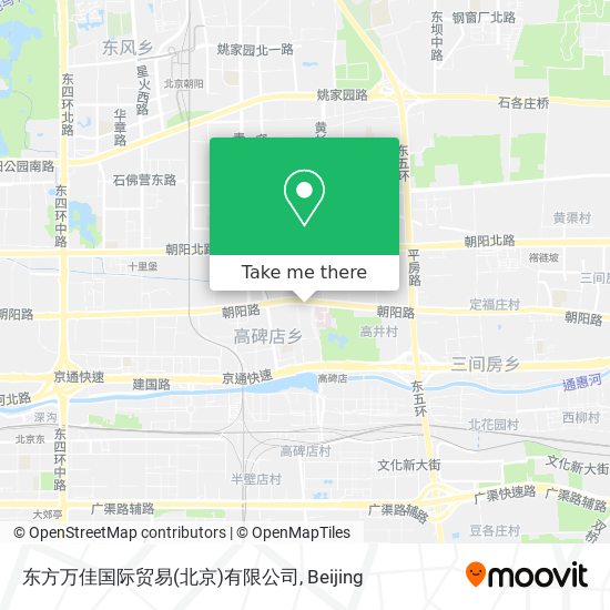 东方万佳国际贸易(北京)有限公司 map