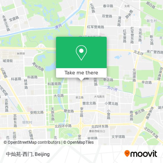 中灿苑-西门 map