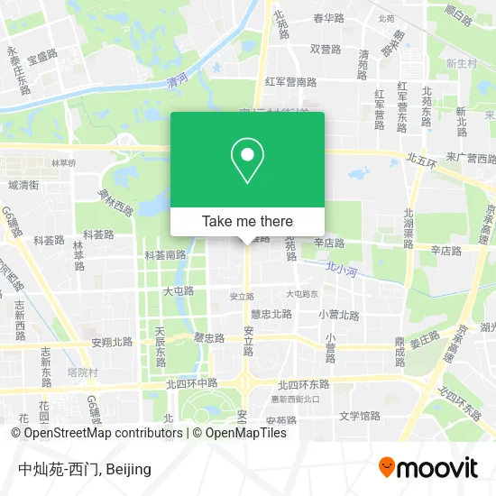 中灿苑-西门 map