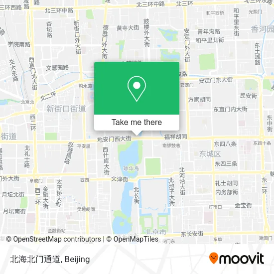 北海北门通道 map
