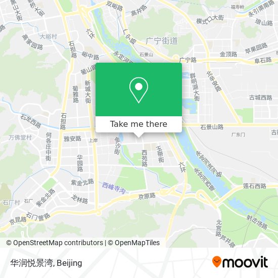 华润悦景湾 map