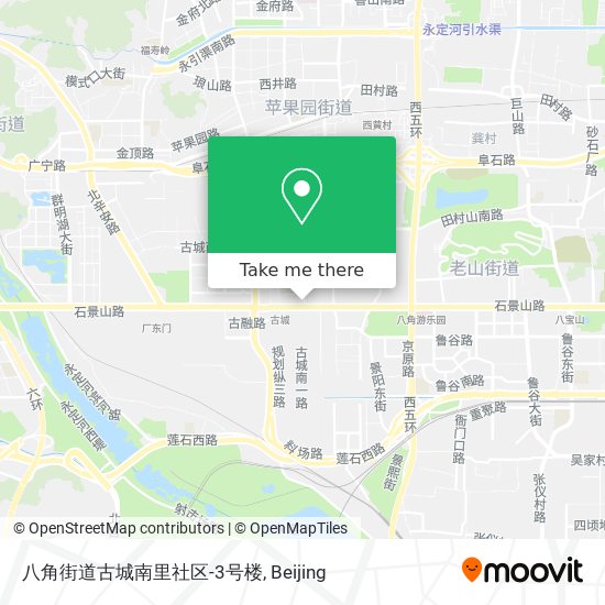 八角街道古城南里社区-3号楼 map
