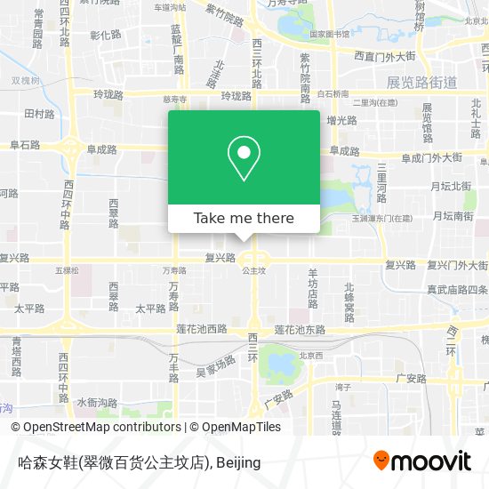 哈森女鞋(翠微百货公主坟店) map