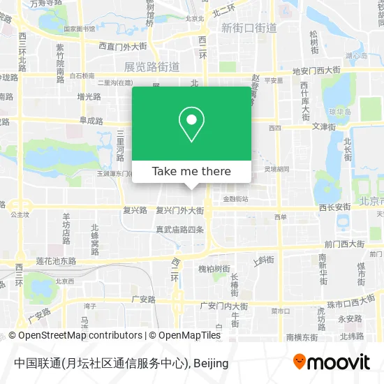 中国联通(月坛社区通信服务中心) map