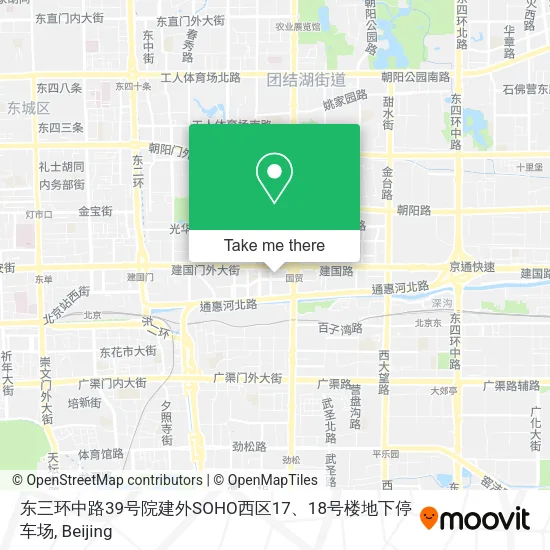 东三环中路39号院建外SOHO西区17、18号楼地下停车场 map