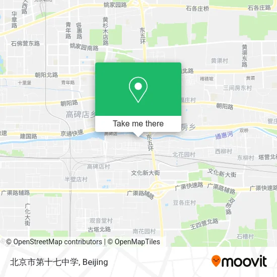 北京市第十七中学 map