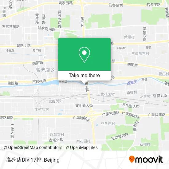 高碑店D区17排 map