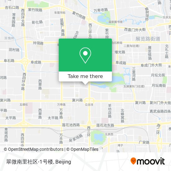 翠微南里社区-1号楼 map