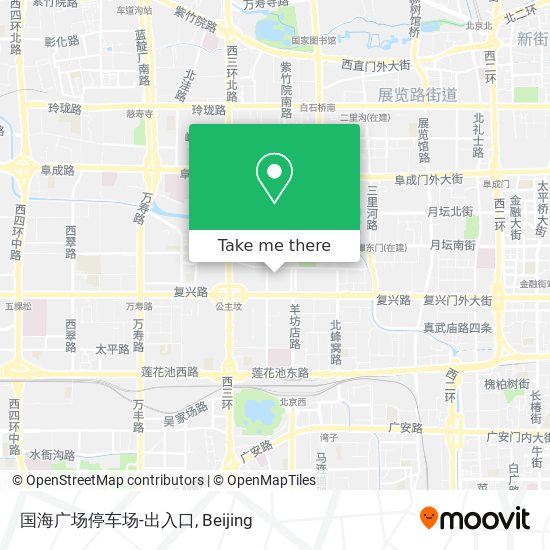 国海广场停车场-出入口 map