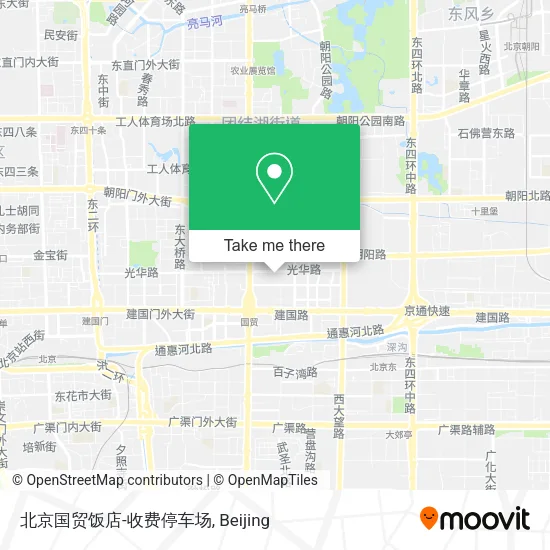 北京国贸饭店-收费停车场 map