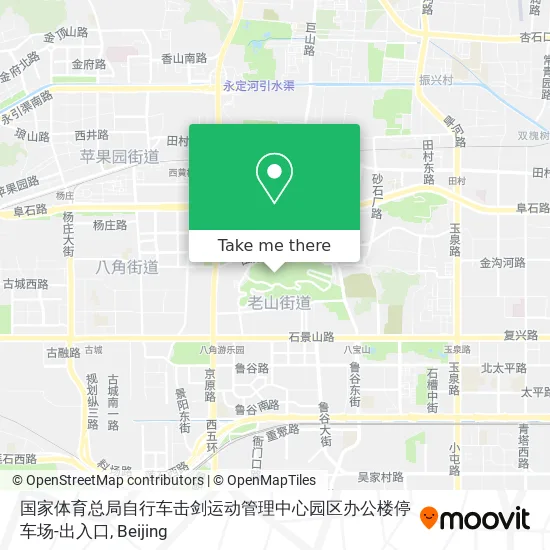 国家体育总局自行车击剑运动管理中心园区办公楼停车场-出入口 map