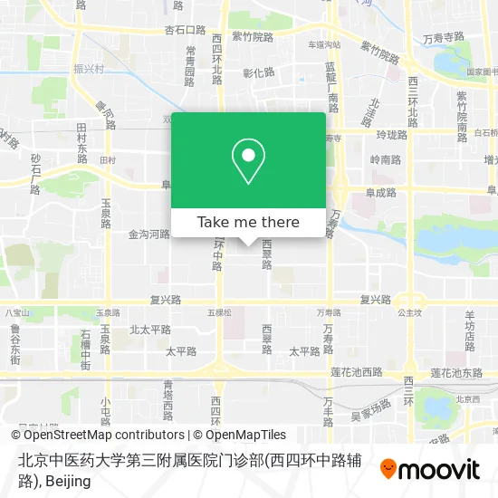 北京中医药大学第三附属医院门诊部(西四环中路辅路) map
