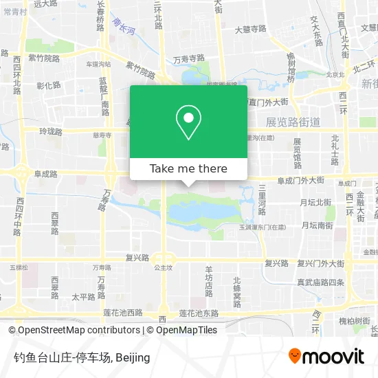 钓鱼台山庄-停车场 map