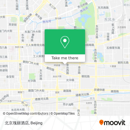 北京瑰丽酒店 map