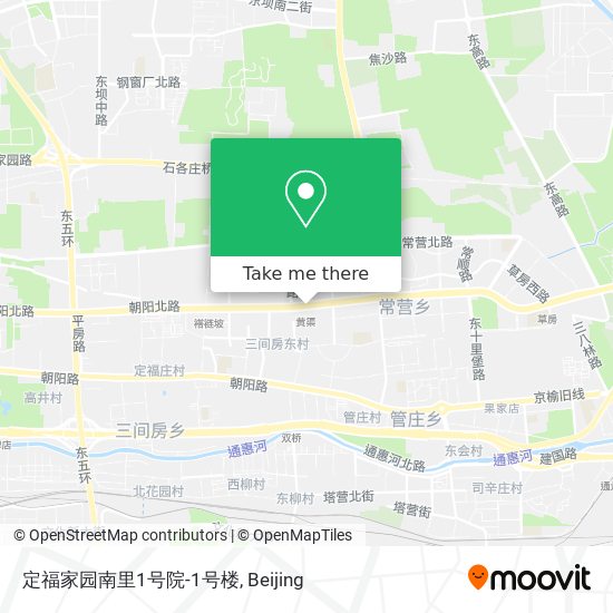 定福家园南里1号院-1号楼 map