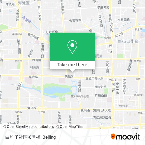 白堆子社区-8号楼 map