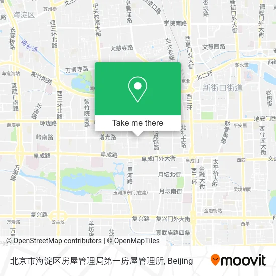 北京市海淀区房屋管理局第一房屋管理所 map